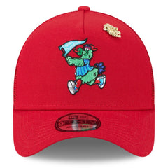 Philadelphia Phillies 2025 Big League Chew A-Frame 9FORTY Adjustable Trucker Hat - Red | New Era
