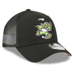 Pittsburgh Pirates 2025 Big League Chew A-Frame 9FORTY Adjustable Trucker Hat - Black | New Era