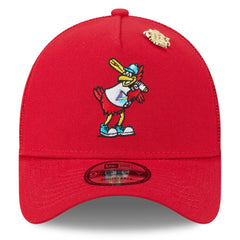 St. Louis Cardinals 2025 Big League Chew A-Frame 9FORTY Adjustable Trucker Hat - Red | New Era