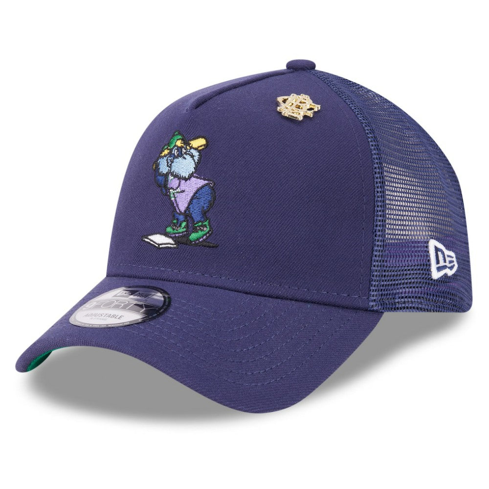 Tampa Bay Rays 2025 Big League Chew A-Frame 9FORTY Adjustable Trucker Hat - Navy | New Era