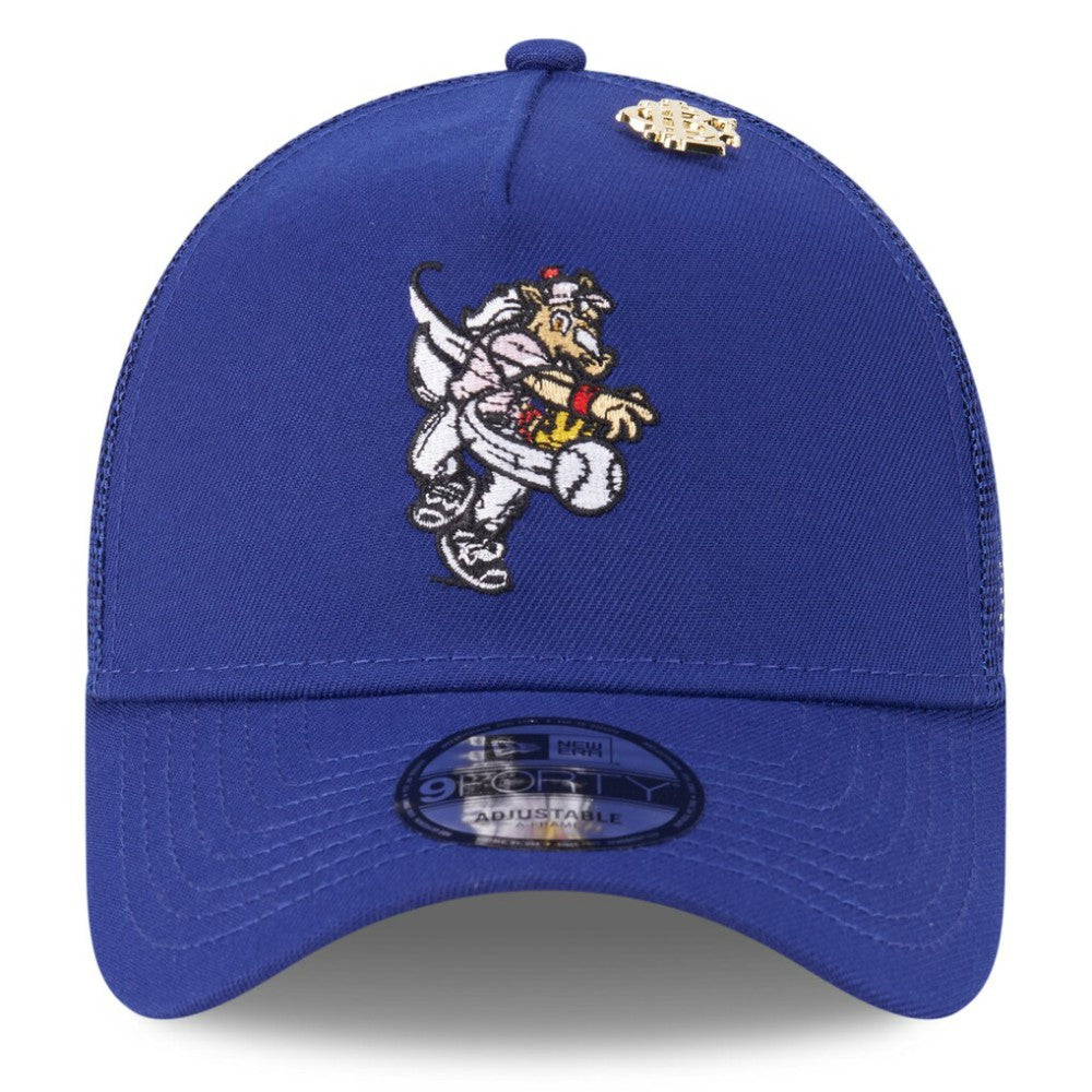 Texas Rangers 2025 Big League Chew A-Frame 9FORTY Adjustable Trucker Hat - Royal | New Era