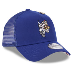 Texas Rangers 2025 Big League Chew A-Frame 9FORTY Adjustable Trucker Hat - Royal | New Era