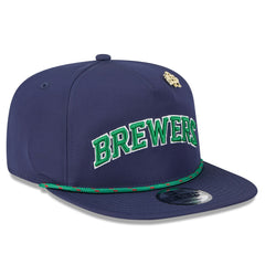 Milwaukee Brewers 2025 Big League Chew Golfer Snapback Hat - Navy | New Era