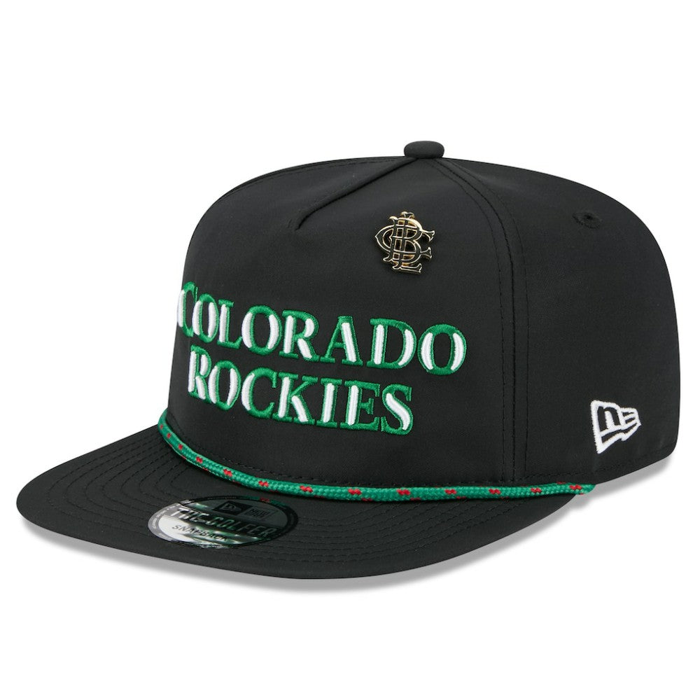 Colorado Rockies 2025 Big League Chew Golfer Snapback Hat - Black | New Era