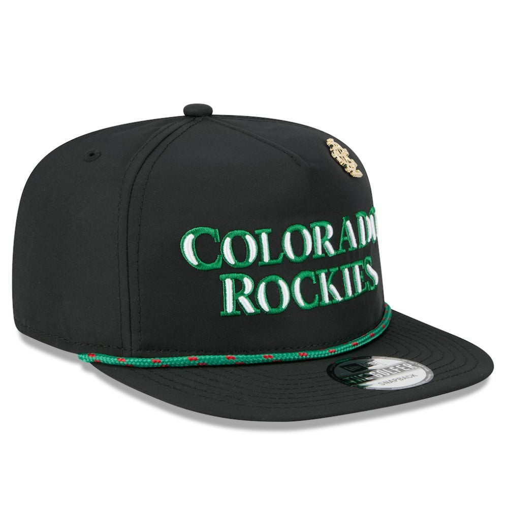 Colorado Rockies 2025 Big League Chew Golfer Snapback Hat - Black | New Era
