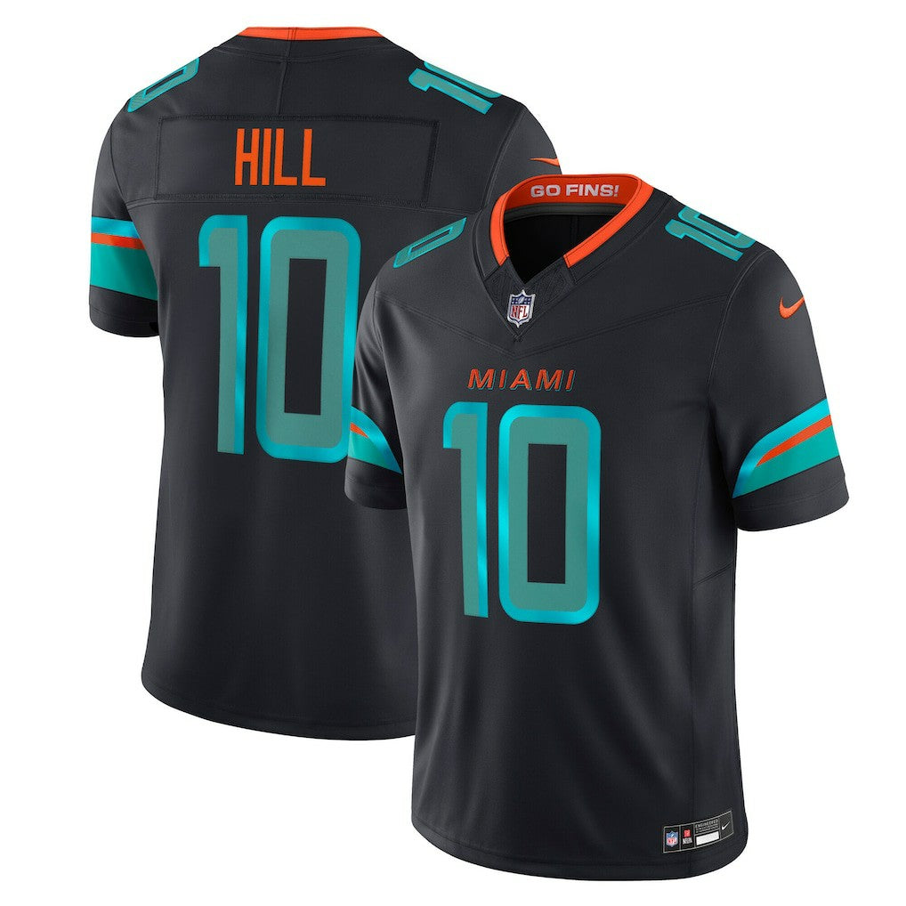 Tyreek Hill Miami Dolphins 2025 Rivalries Collection Limited Jersey - Pitch Blue | Nike discount