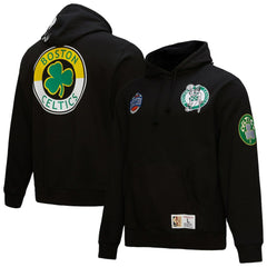 Boston Celtics Hardwood Classics Blackout Collection Pullover Hoodie - Black | Mitchell & Ness shop
