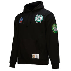 Boston Celtics Hardwood Classics Blackout Collection Pullover Hoodie - Black | Mitchell & Ness shop