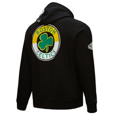Boston Celtics Hardwood Classics Blackout Collection Pullover Hoodie - Black | Mitchell & Ness shop