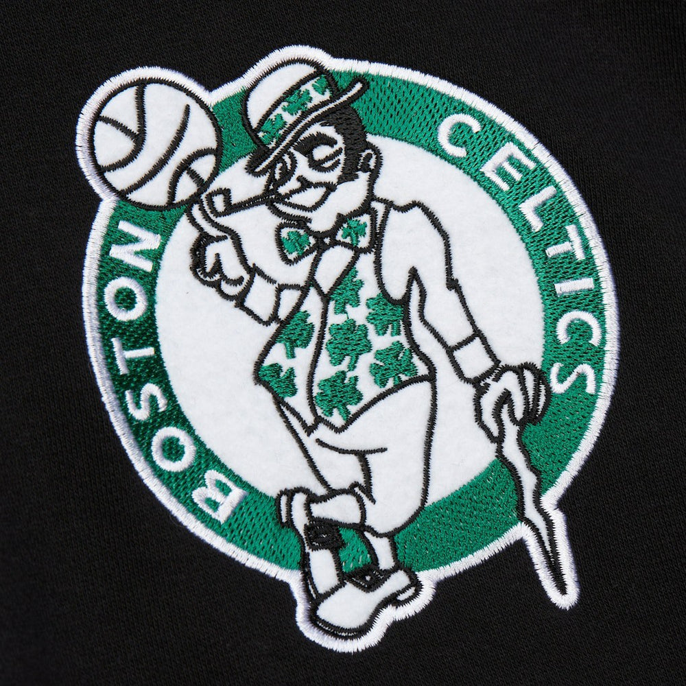 Boston Celtics Hardwood Classics Blackout Collection Pullover Hoodie - Black | Mitchell & Ness shop
