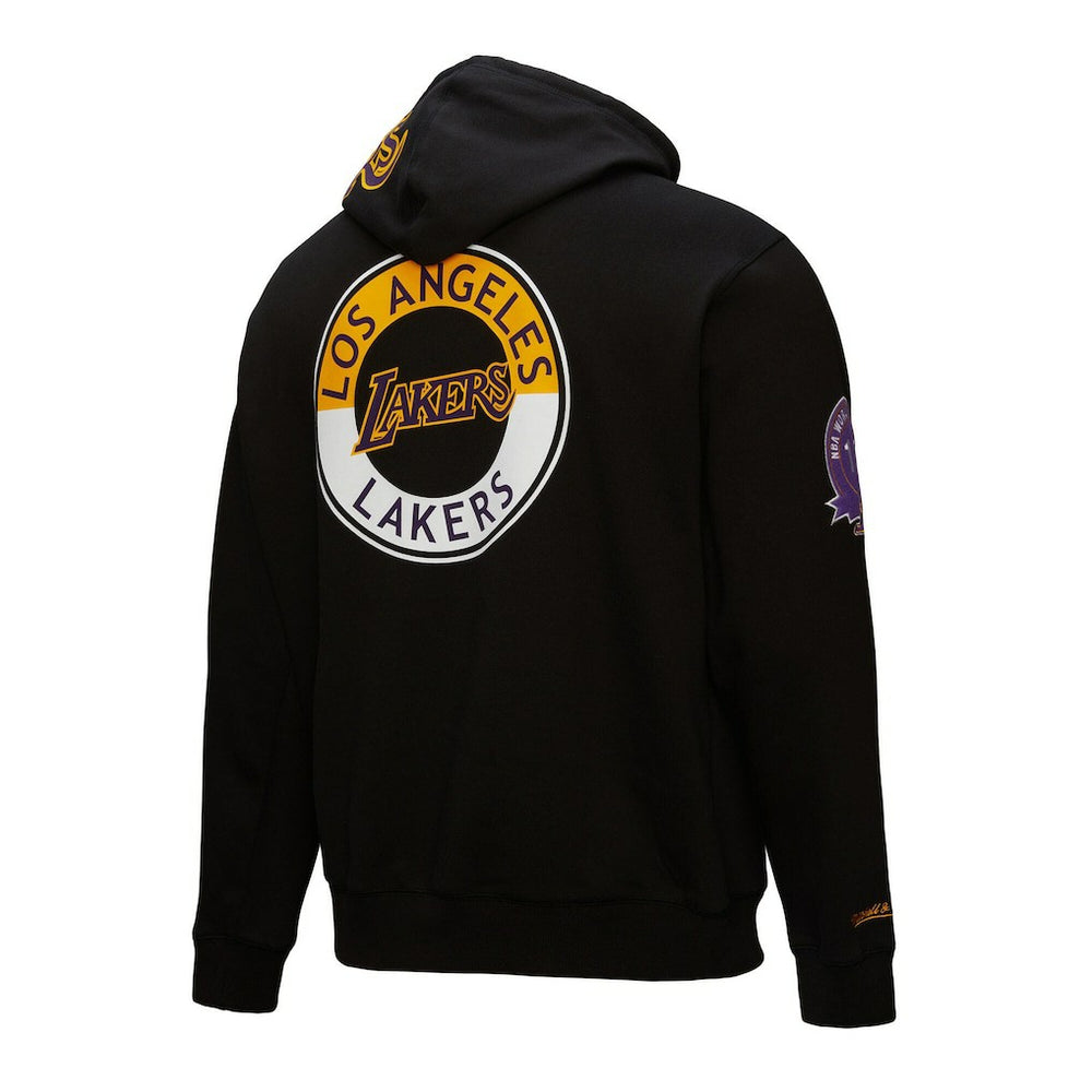Los Angeles Lakers Hardwood Classics Blackout Collection Pullover Hoodie - Black | Mitchell & Ness shop