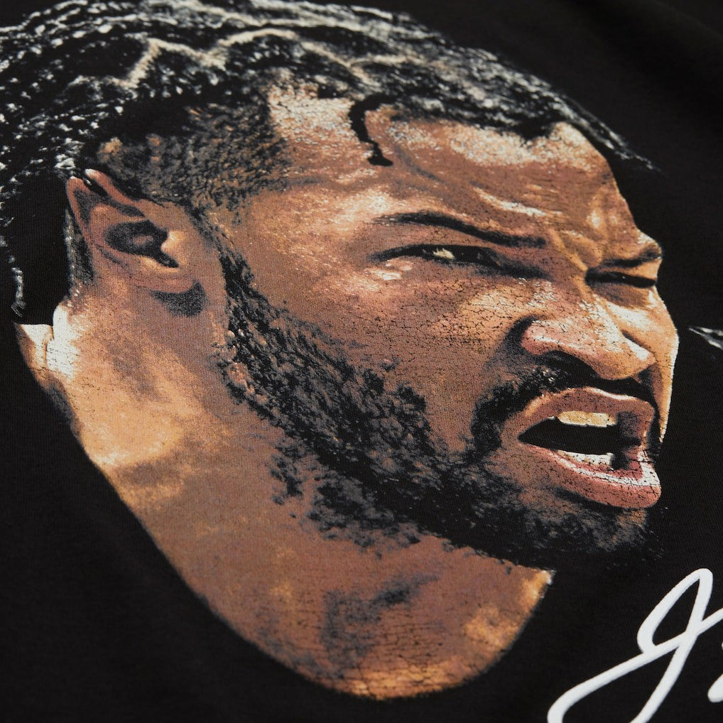 Jalen Brunson NBA Unisex Real Big Face Player T-Shirt - Black | Mitchell & Ness sale