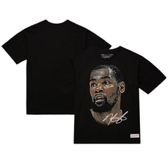 Kevin Durant NBA Unisex Real Big Face Player T-Shirt - Black | Mitchell & Ness outlet