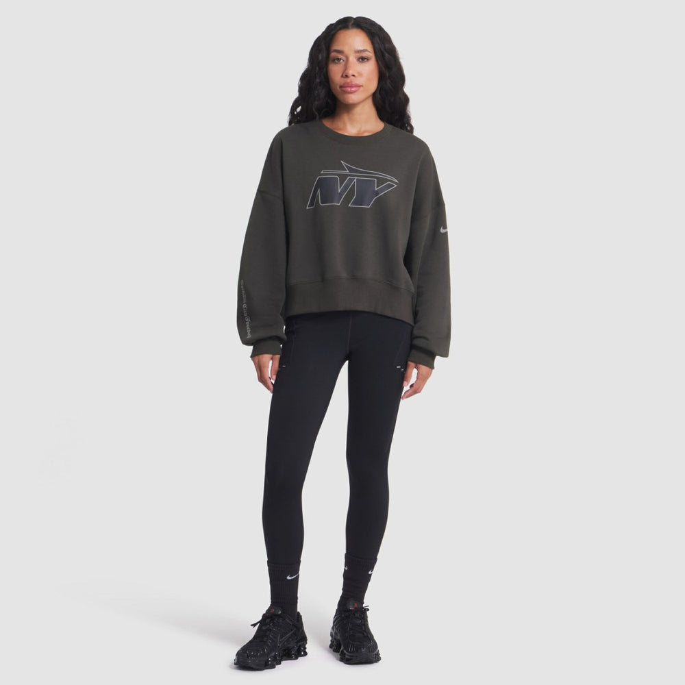 New York Jets Women's 2025 Rivalries Collection Oversized Phoenix Fleece Sweatshirt - Gotham Green | Nike cheap