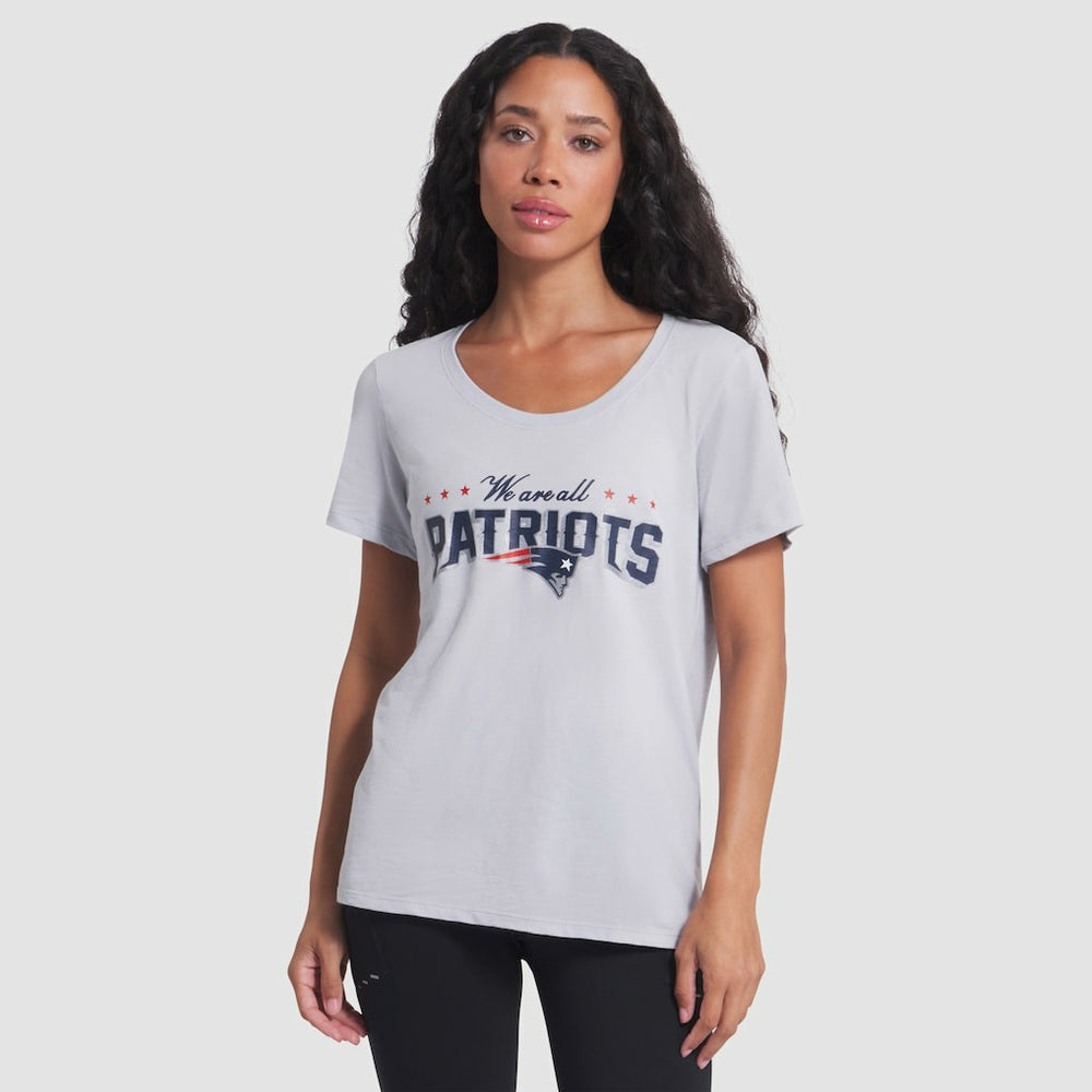 New England Patriots Women's 2025 Rivalries Collection Slub Dri-FIT T-Shirt - Silver | Nike outlet
