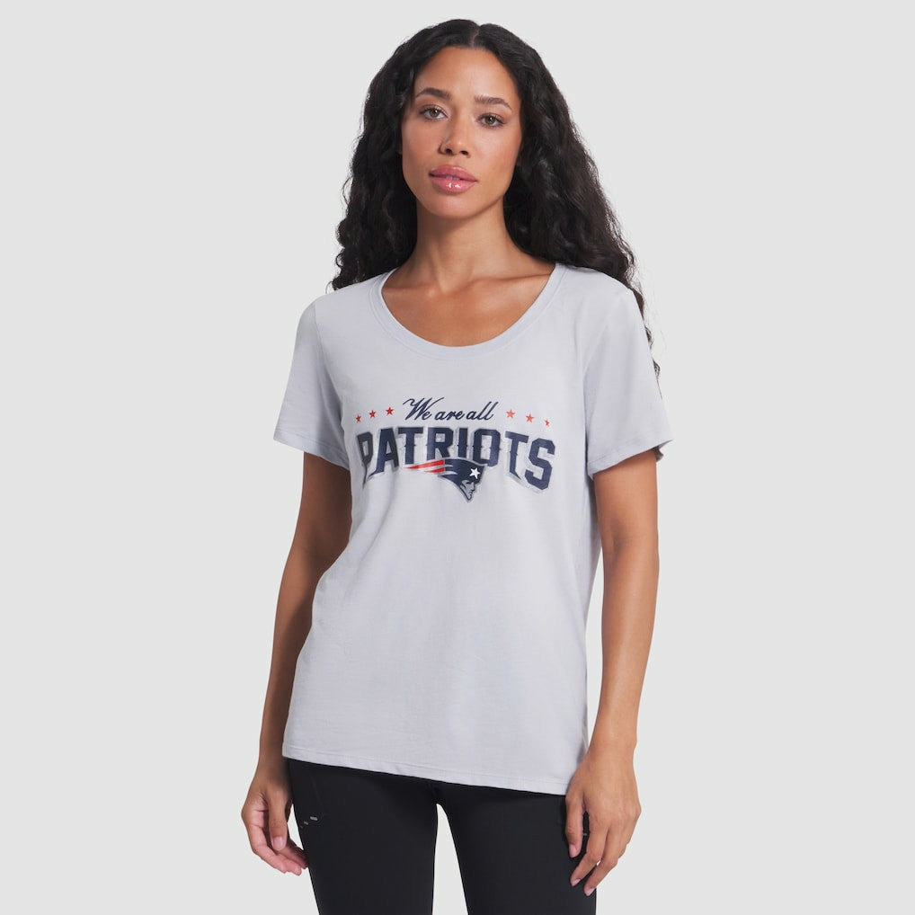 New England Patriots Women's 2025 Rivalries Collection Slub Dri-FIT T-Shirt - Silver | Nike outlet