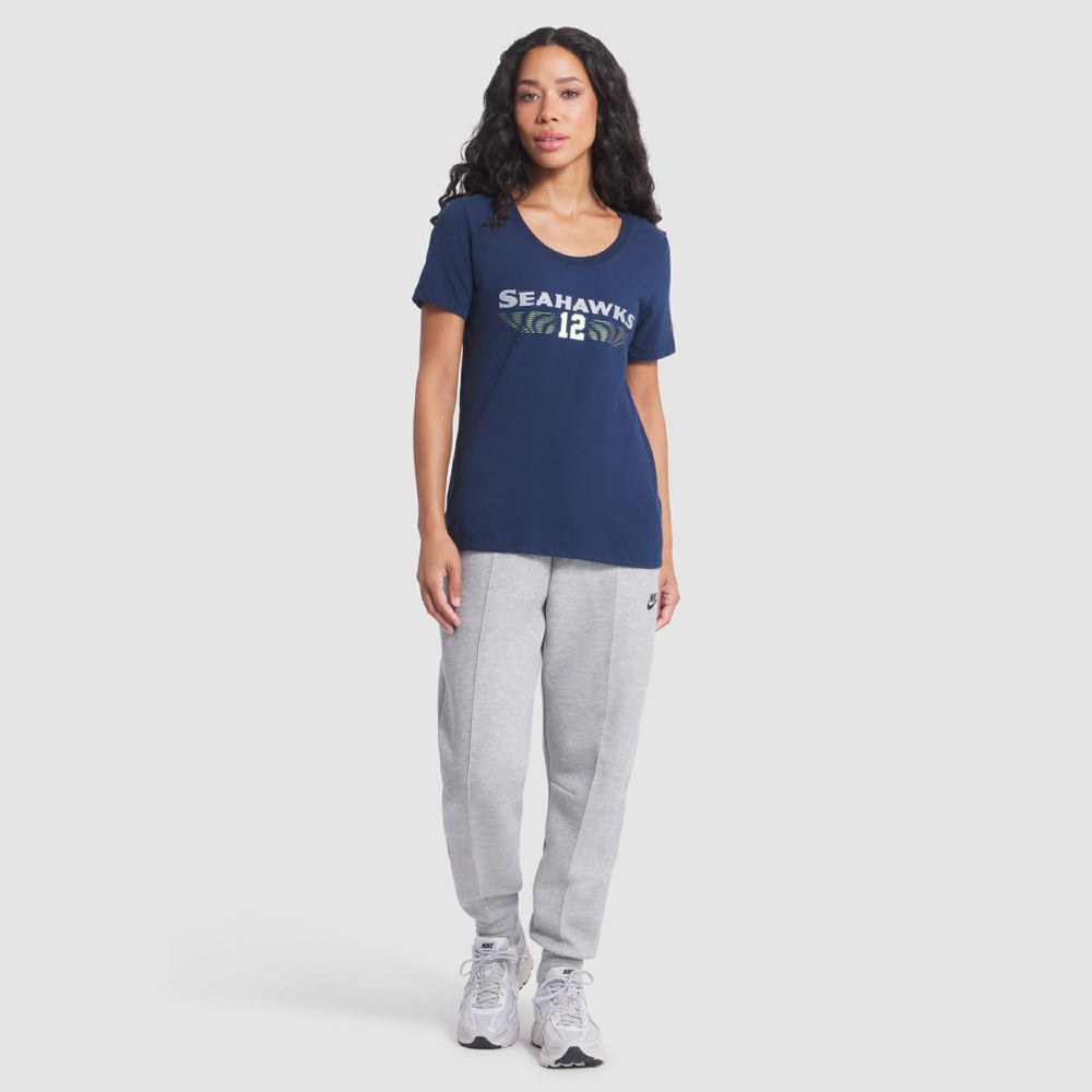 Seattle Seahawks Women's 2025 Rivalries Collection Slub Dri-FIT T-Shirt - College Navy | Nike outlet