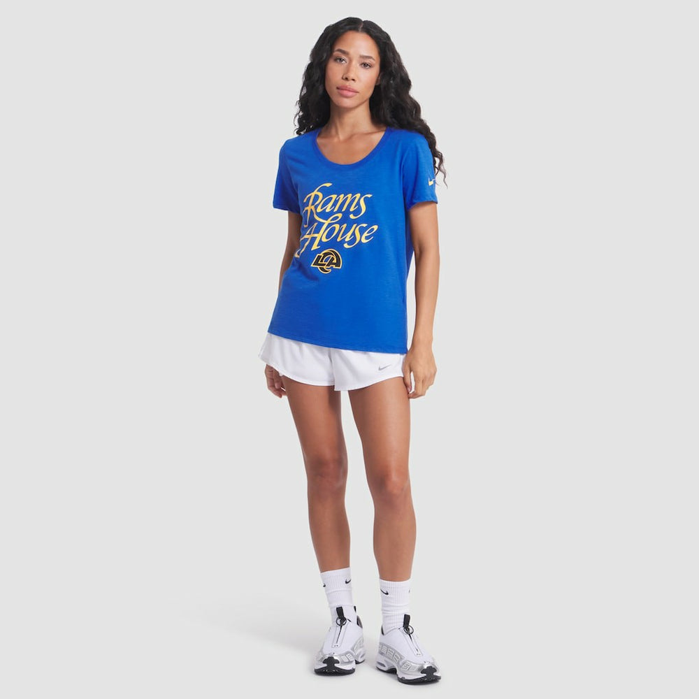 Los Angeles Rams Women's 2025 Rivalries Collection Slub Dri-FIT T-Shirt - Royal | Nike sale