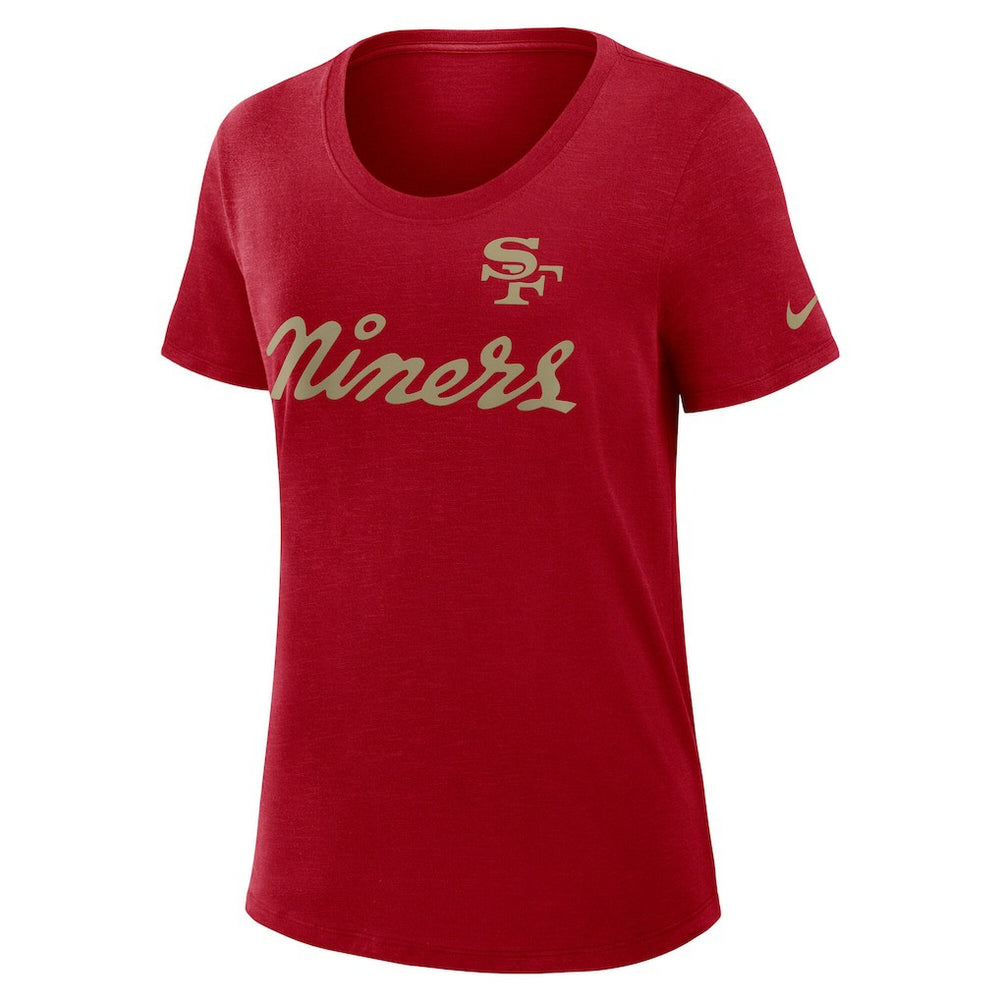 San Francisco 49ers Women's 2025 Rivalries Collection Slub Dri-FIT T-Shirt - Scarlet | Nike cheap