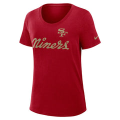 San Francisco 49ers Women's 2025 Rivalries Collection Slub Dri-FIT T-Shirt - Scarlet | Nike cheap