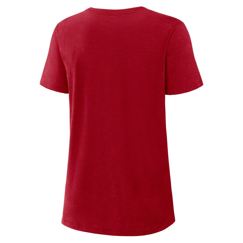 San Francisco 49ers Women's 2025 Rivalries Collection Slub Dri-FIT T-Shirt - Scarlet | Nike cheap