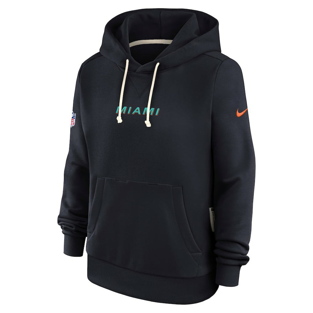Miami Dolphins Women's 2025 Rivalries Collection Standard Issue Sideline Dri-FIT Hoodie - Pitch Blue | Nike online