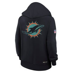 Miami Dolphins Women's 2025 Rivalries Collection Standard Issue Sideline Dri-FIT Hoodie - Pitch Blue | Nike online