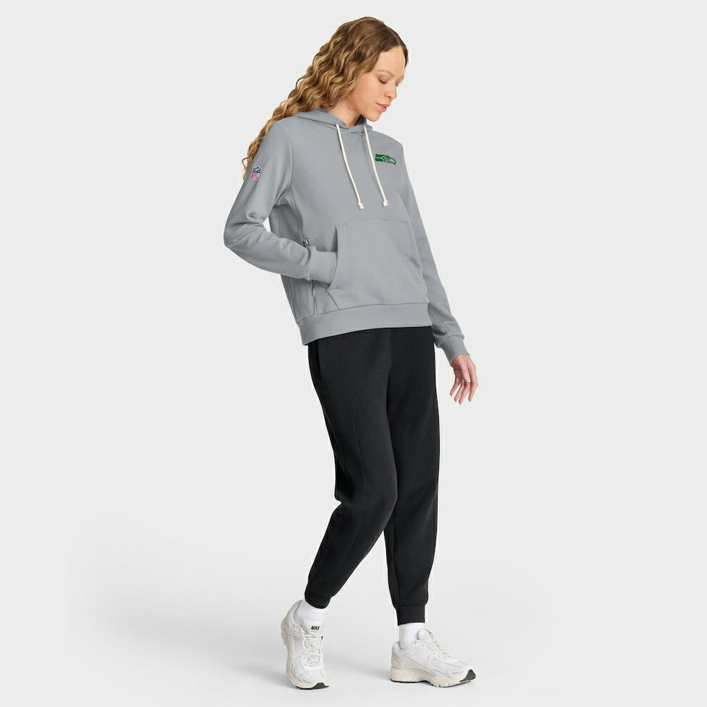 Seattle Seahawks Women's 2025 Rivalries Collection Standard Issue Sideline Dri-FIT Hoodie - Wolf Gray | Nike discount