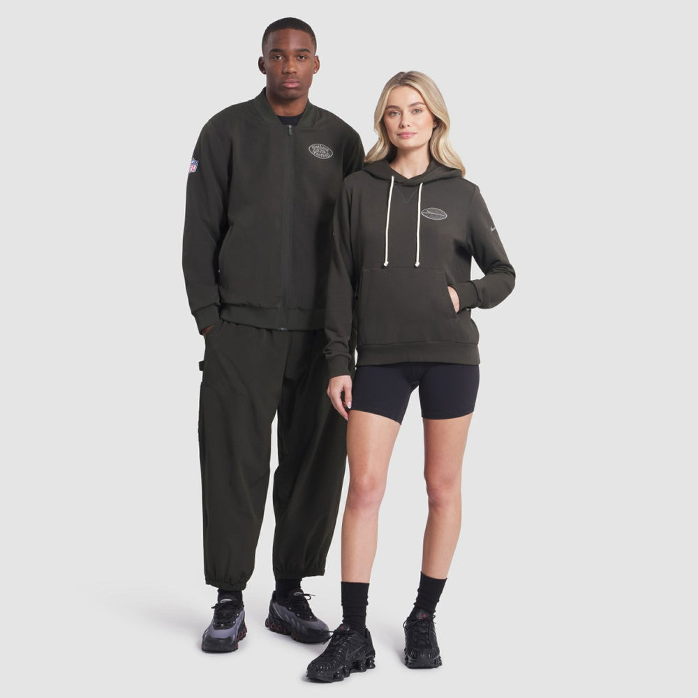 New York Jets Women's 2025 Rivalries Collection Standard Issue Sideline Dri-FIT Hoodie - Gotham Green | Nike sale