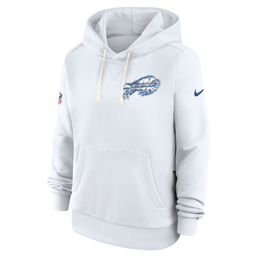 Buffalo Bills Women's 2025 Rivalries Collection Standard Issue Sideline Dri-FIT Hoodie - White | Nike on sale