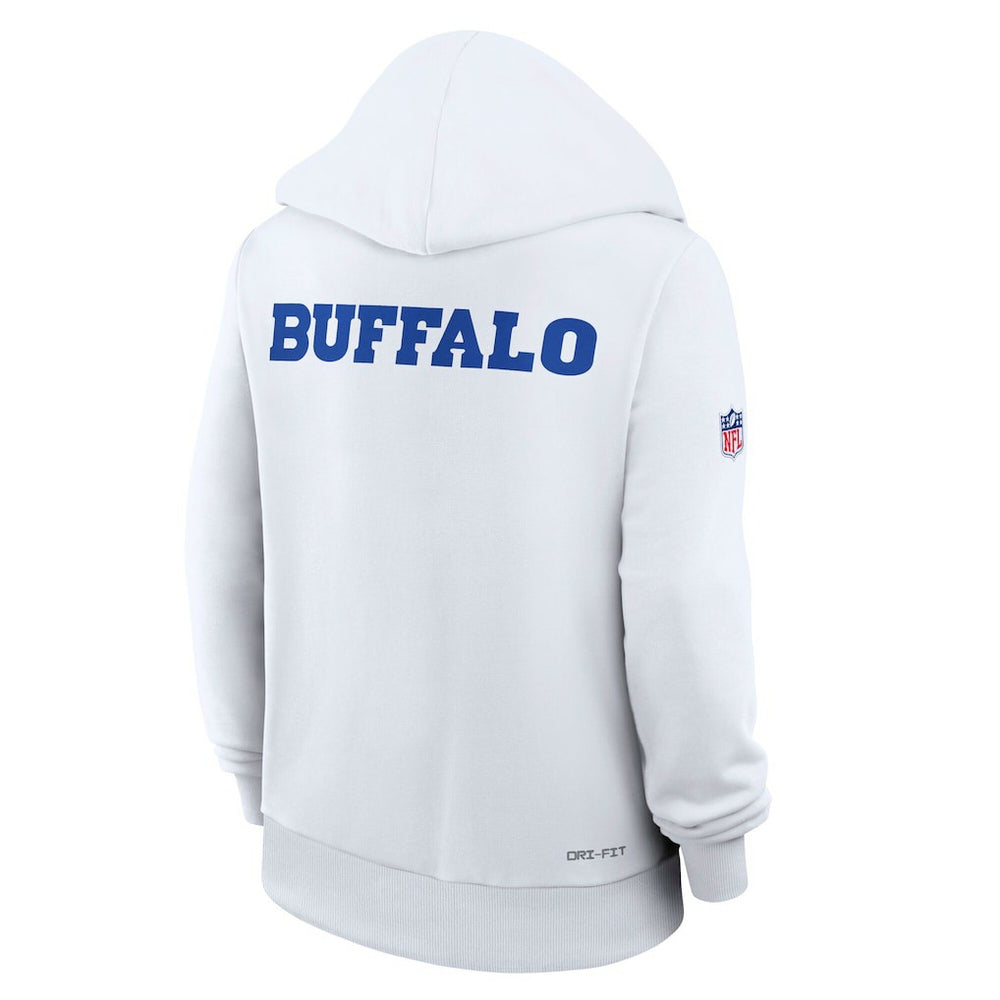 Buffalo Bills Women's 2025 Rivalries Collection Standard Issue Sideline Dri-FIT Hoodie - White | Nike on sale