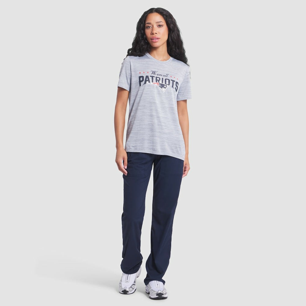 New England Patriots Women's 2025 Rivalries Collection Sideline Velocity Dri-FIT T-Shirt - Silver | Nike on sale