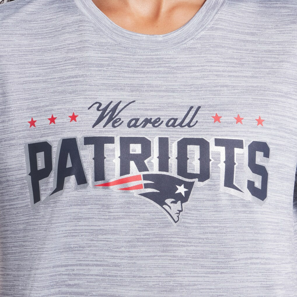 New England Patriots Women's 2025 Rivalries Collection Sideline Velocity Dri-FIT T-Shirt - Silver | Nike on sale