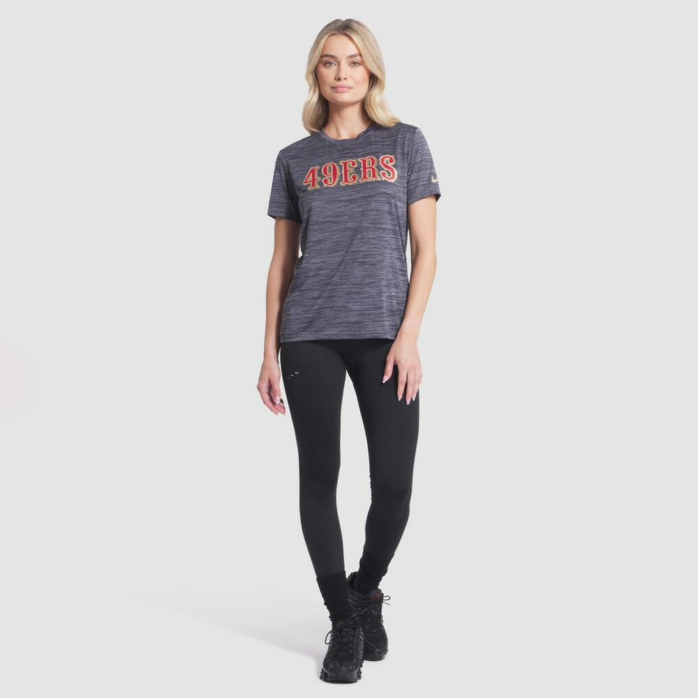 San Francisco 49ers Women's 2025 Rivalries Collection Sideline Velocity Dri-FIT T-Shirt - Heather Charcoal | Nike outlet