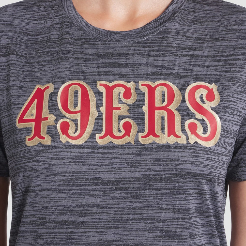 San Francisco 49ers Women's 2025 Rivalries Collection Sideline Velocity Dri-FIT T-Shirt - Heather Charcoal | Nike outlet