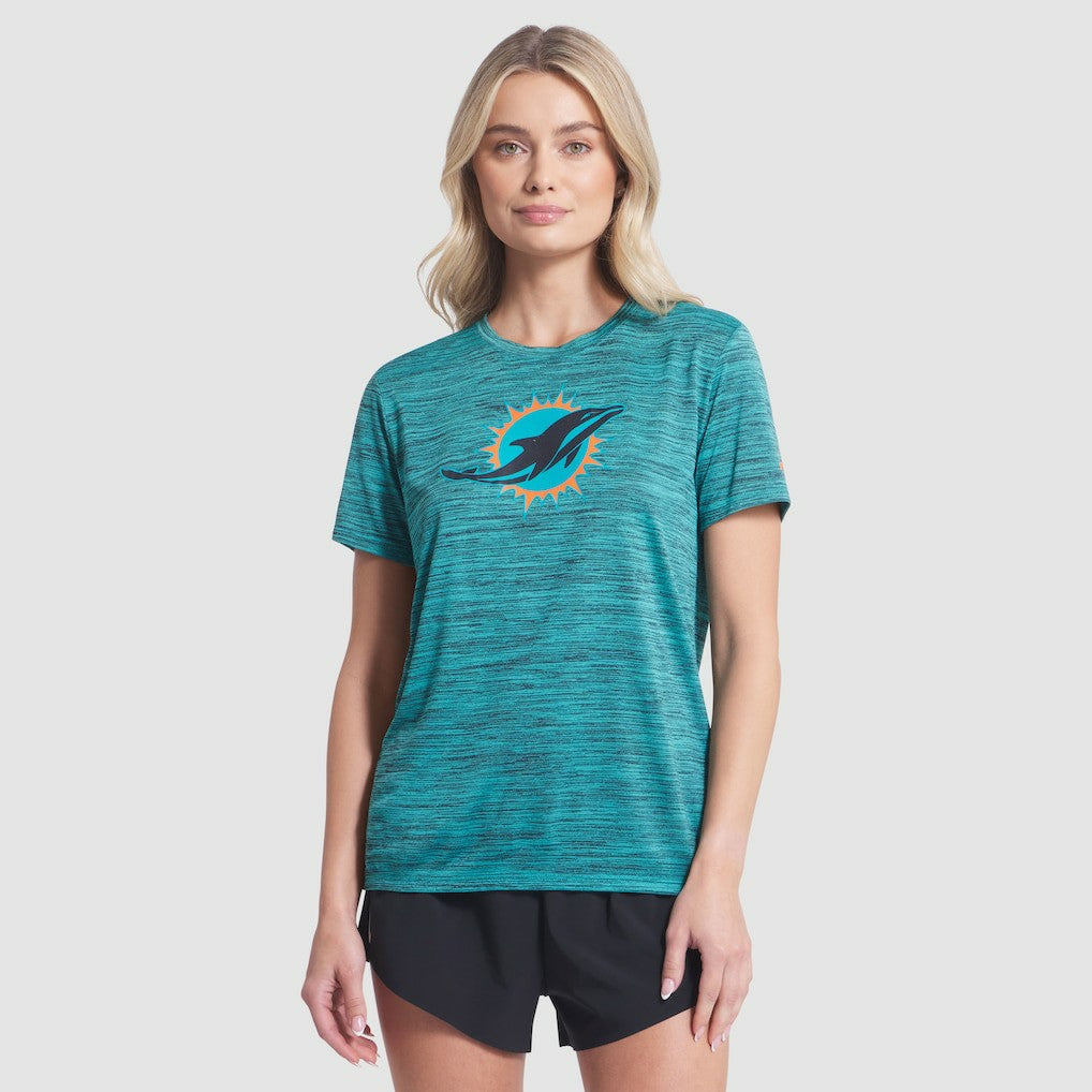 Miami Dolphins Women's 2025 Rivalries Collection Sideline Velocity Dri-FIT T-Shirt - Turbo Green | Nike discount