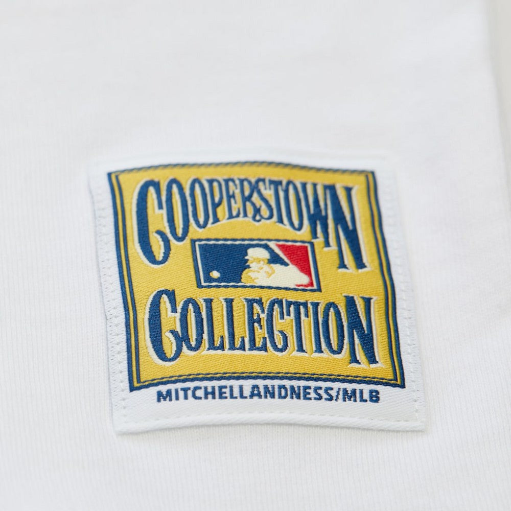 Pittsburgh Pirates Women's Cooperstown Collection Boyfriend T-Shirt - White | Mitchell & Ness