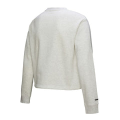 Philadelphia Phillies Women's Cropped Toggle Pullover Sweatshirt - Heather Gray | Mitchell & Ness
