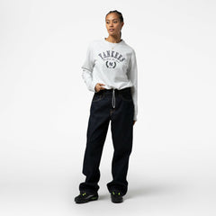 New York Yankees Women's Cropped Toggle Pullover Sweatshirt - Heather Gray | Mitchell & Ness