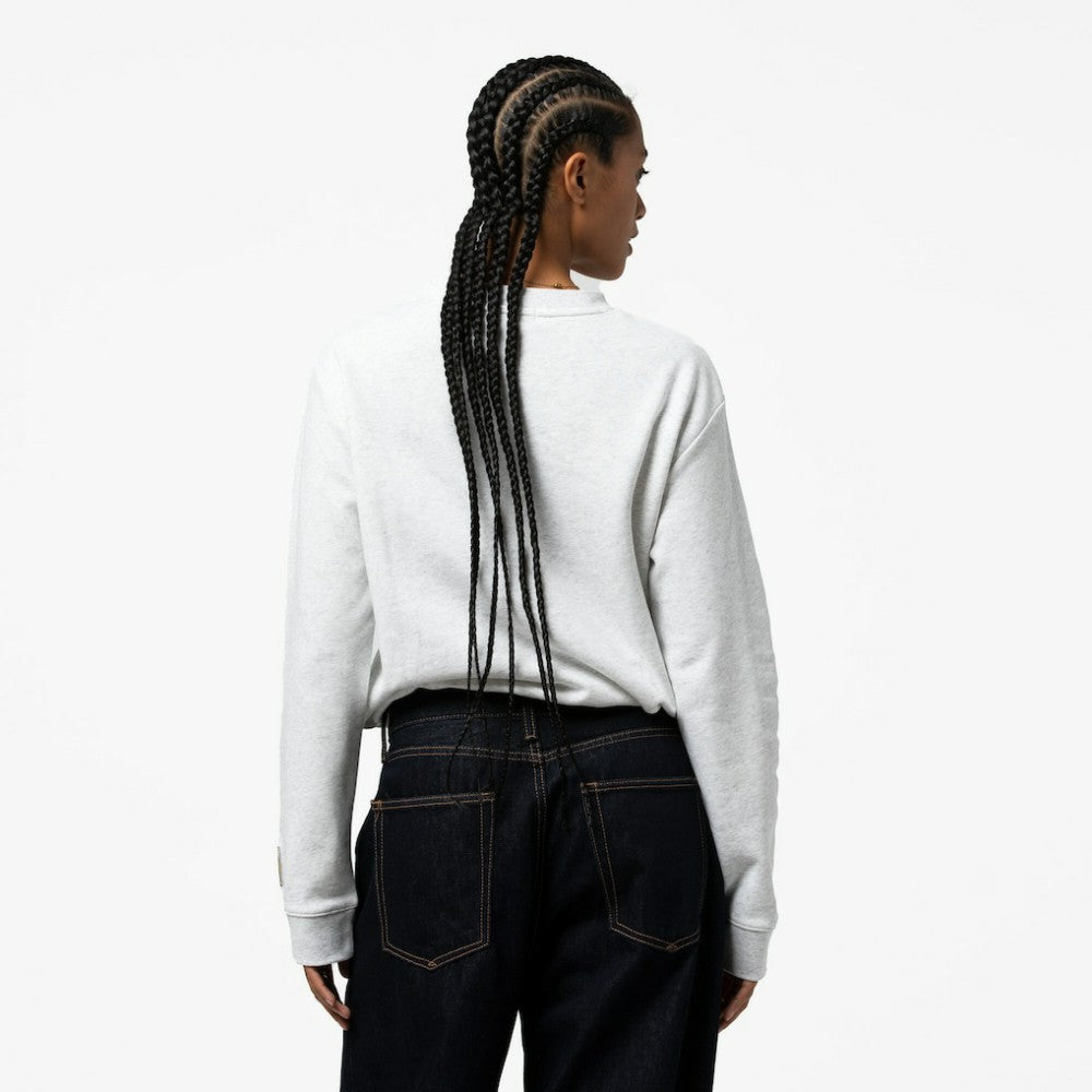 New York Yankees Women's Cropped Toggle Pullover Sweatshirt - Heather Gray | Mitchell & Ness