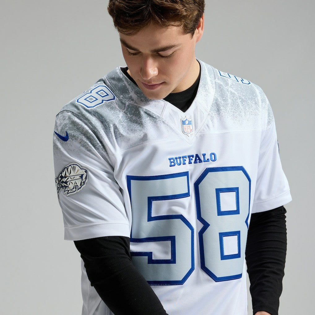 Matt Milano Buffalo Bills 2025 Rivalries Collection Limited Jersey - White | Nike for sale