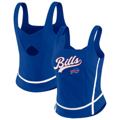 Buffalo Bills WEAR by Erin Andrews Women's Square Neck Tank Top - Royal sale