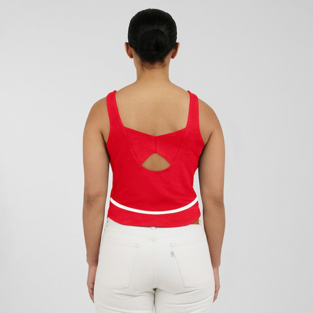 Kansas City Chiefs WEAR by Erin Andrews Women's Square Neck Tank Top - Red discount