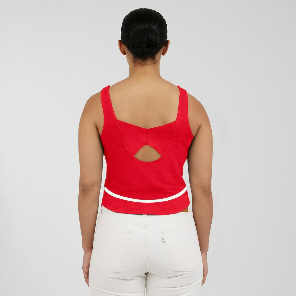 Kansas City Chiefs WEAR by Erin Andrews Women's Square Neck Tank Top - Red discount