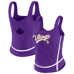 Minnesota Vikings WEAR by Erin Andrews Women's Square Neck Tank Top - Purple sale