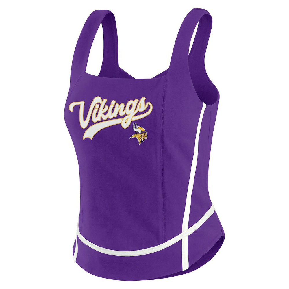 Minnesota Vikings WEAR by Erin Andrews Women's Square Neck Tank Top - Purple sale