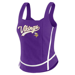 Minnesota Vikings WEAR by Erin Andrews Women's Square Neck Tank Top - Purple sale
