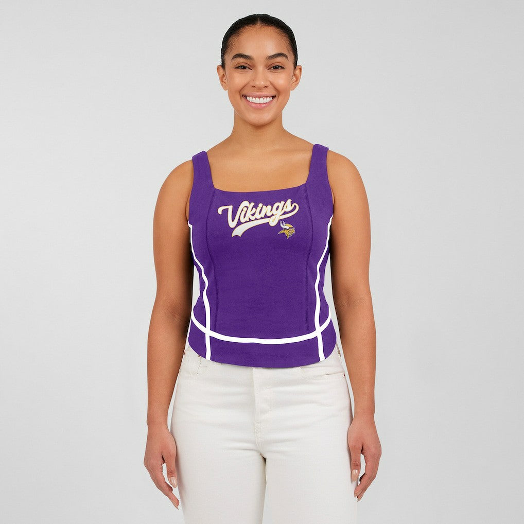 Minnesota Vikings WEAR by Erin Andrews Women's Square Neck Tank Top - Purple sale