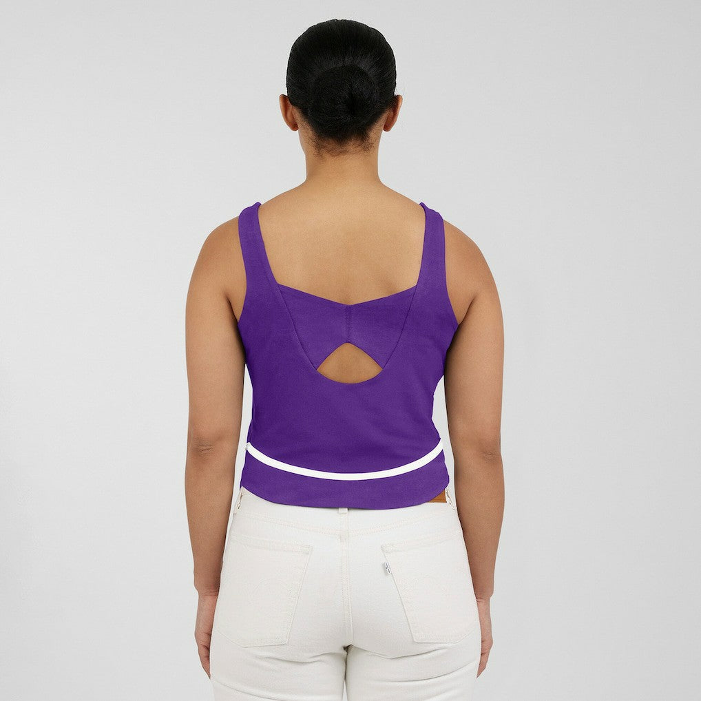 Minnesota Vikings WEAR by Erin Andrews Women's Square Neck Tank Top - Purple sale