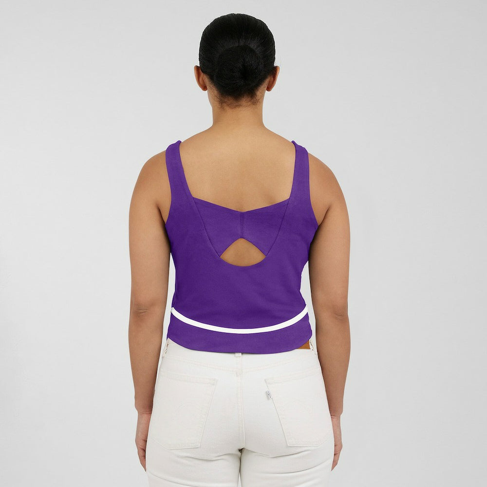 Minnesota Vikings WEAR by Erin Andrews Women's Square Neck Tank Top - Purple sale